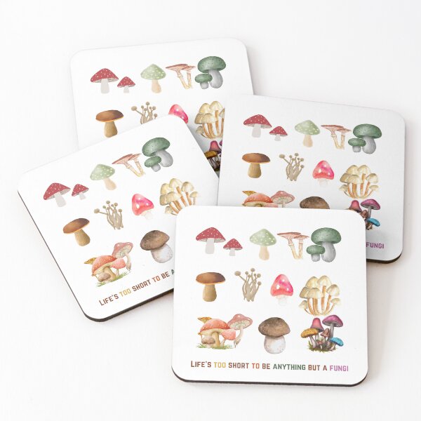 Item preview, Life’s Too Short to Be Anything But a Fungi – Whimsical & Colorful Mushroom Fun designed and sold by Radgraphic.