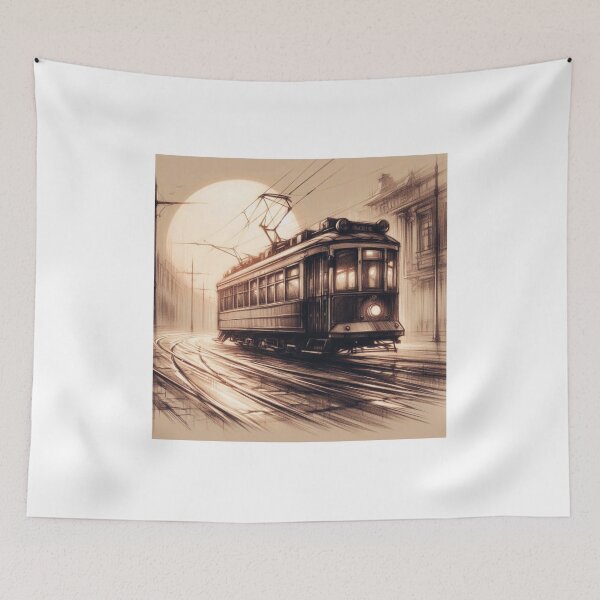 Item preview, Tram designed and sold by Gentle40Winks.