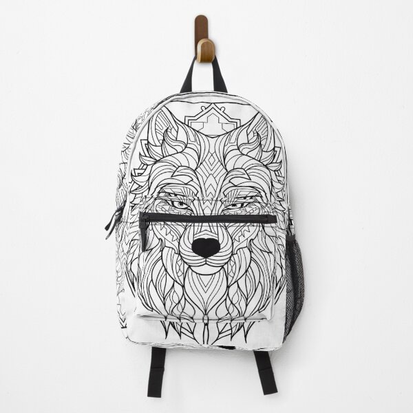 Item preview, Wolf #7 Coloring Page Pattern designed and sold by DavidColoring.