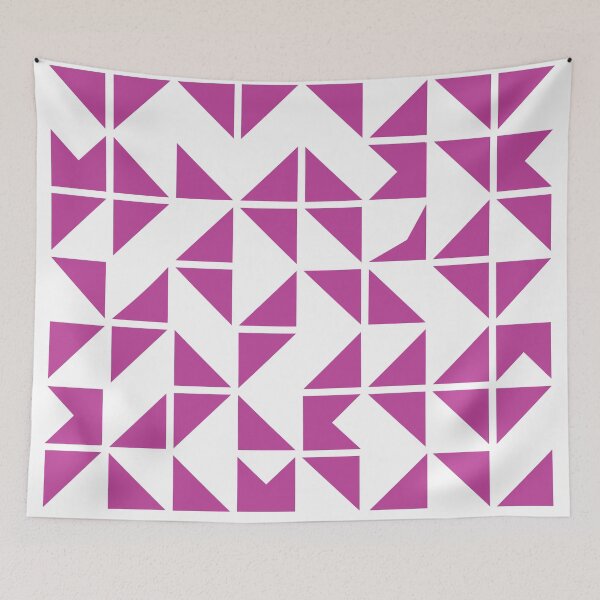 Item preview, Modern Magenta Triangle Geometric Design designed and sold by Studio of Shapes and Spectrum.