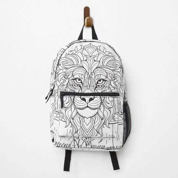 Item preview, Lion #5 Coloring Page Pattern designed and sold by DavidColoring.