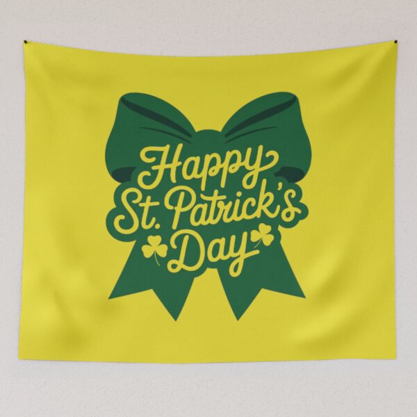 Item preview, Green bow with the text "Happy St. Patrick's Day" designed and sold by Galart58.