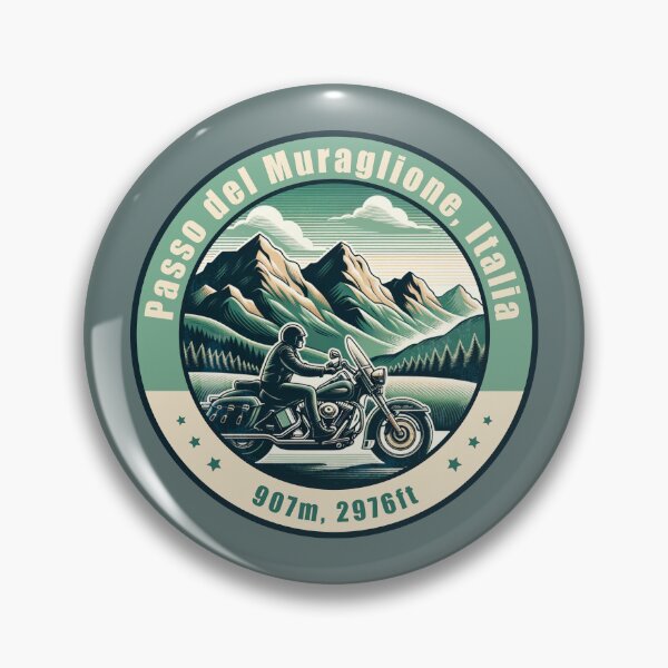 Item preview, Passo del Muraglione Italy Vintage Motorcycling Design designed and sold by CynthiaGraphics.