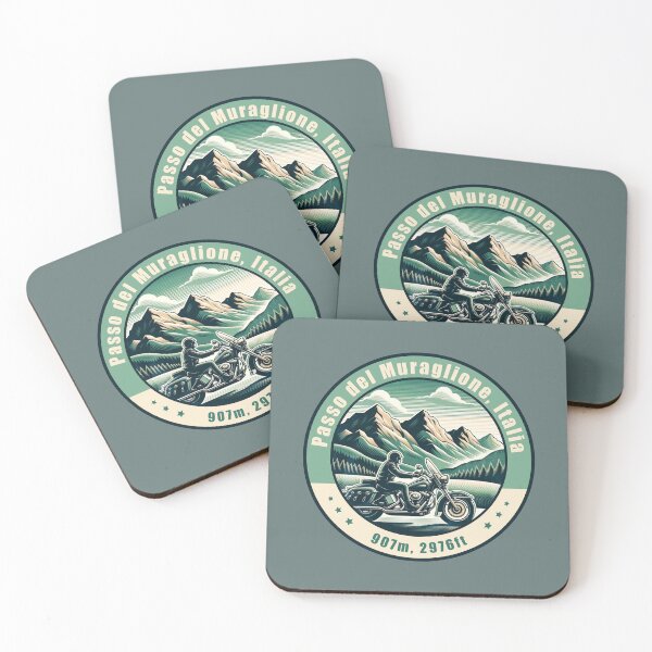 Item preview, Passo del Muraglione Italy Vintage Motorcycling Design designed and sold by CynthiaGraphics.