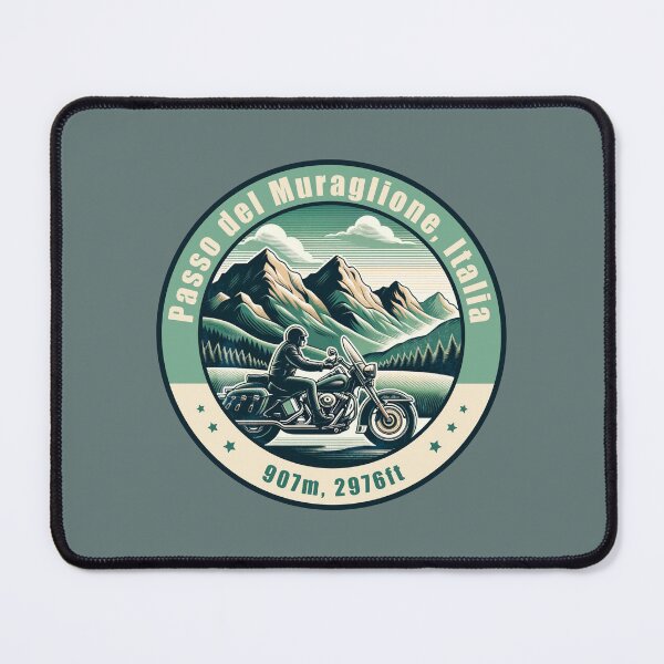 Item preview, Passo del Muraglione Italy Vintage Motorcycling Design designed and sold by CynthiaGraphics.