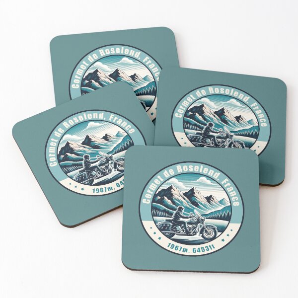 Item preview, Cormet de Roselend France Vintage Motorcycling Design designed and sold by CynthiaGraphics.