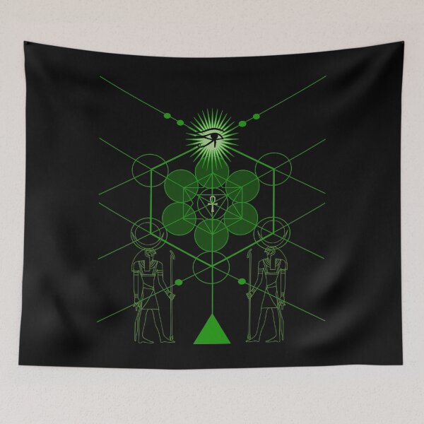 Item preview, EGYPTIAN SACRED GEOMETRY T SHIRT HORUS HERU designed and sold by Rahimseven.