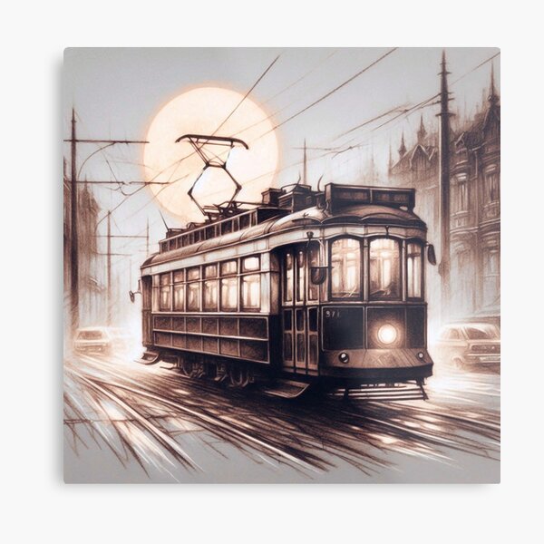 Aperçu de l'œuvre Tramway n°3 créée et vendue par Gentle40Winks.