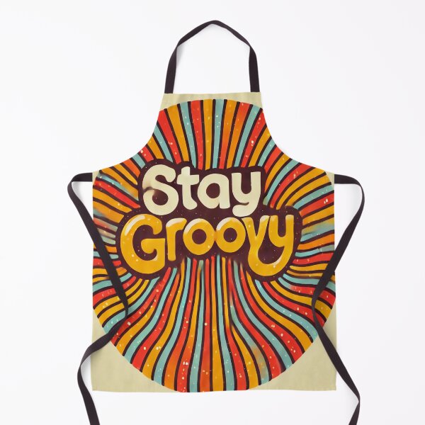 Item preview, Stay Groovy Retro Art Print - 70s Inspired Vintage Wall Decor Gift designed and sold by ImagineRainbows.