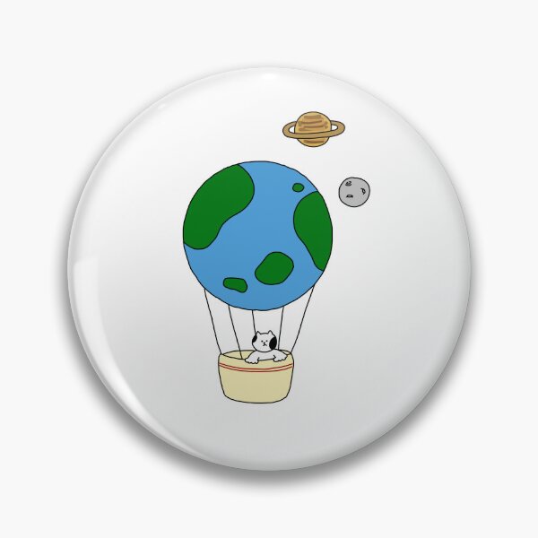 Item preview, a Cat in the earth hot-air balloon designed and sold by superbaechoo.