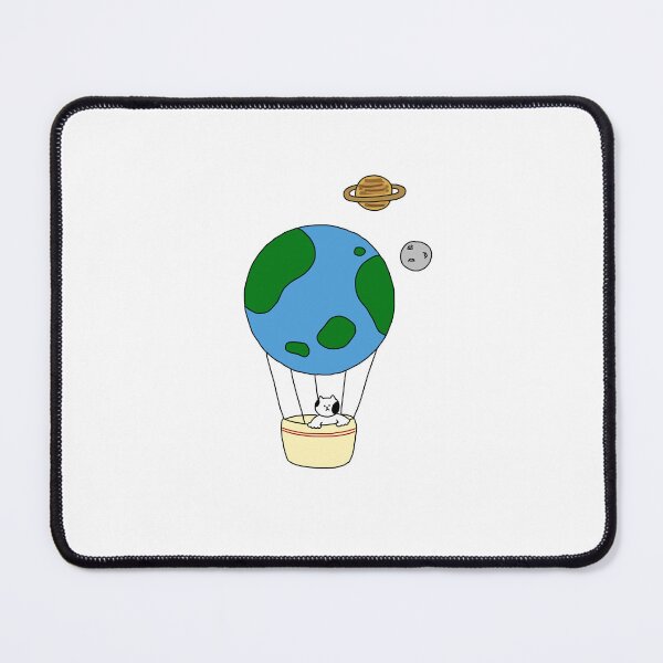 Item preview, a Cat in the earth hot-air balloon designed and sold by superbaechoo.