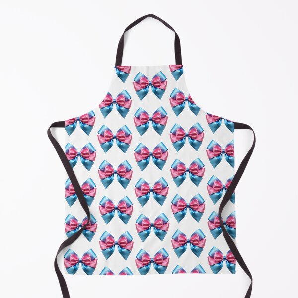 Item preview, pink and blue satin bow designed and sold by DuskTillDown.