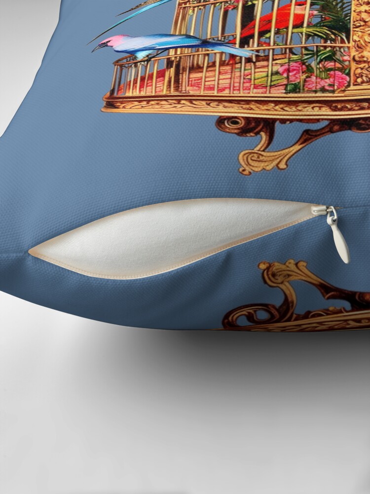 Thumbnail 2 of 4, Pillow, Vintage Carousel Birdcage designed and sold by dinaaaaaah.
