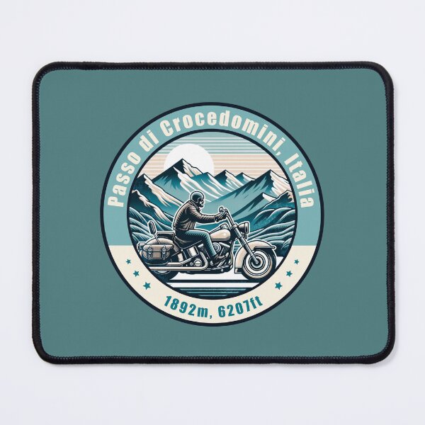 Item preview, Passo di Crocedomini Italy Vintage Motorcycling Design designed and sold by CynthiaGraphics.
