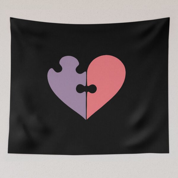 Item preview, Puzzle Piece Heart designed and sold by Itsheartshop.