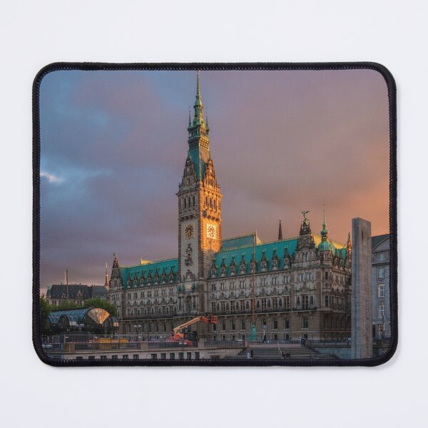 Item preview, Hamburg City Hall during sunset designed and sold by WorldScenery.