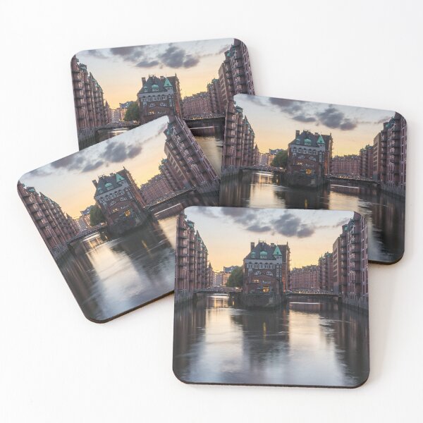 Item preview, Sunset view of the Speicherstadt in Hamburg, Germany designed and sold by WorldScenery.