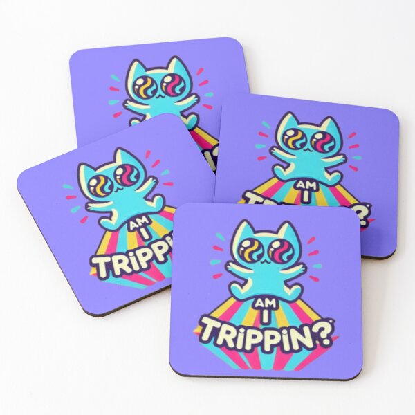 Item preview, Am I TRIPPIN'! Funny Psychedelic Kitty designed and sold by Shs-Kenya.