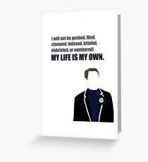 The Prisoner Greeting Card