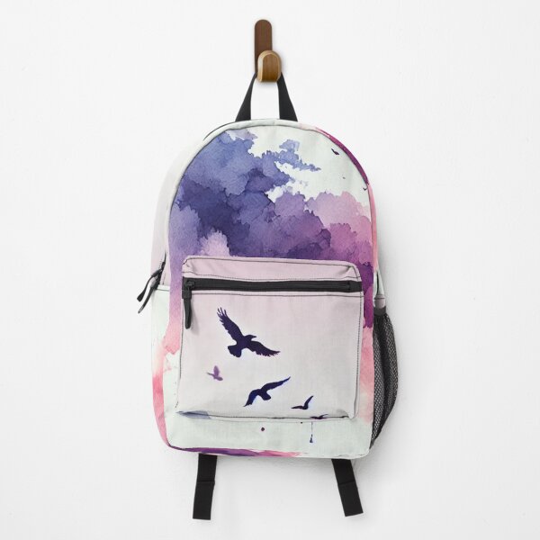Item preview, Watercolor Clouds and Birds Art Print - Dreamy & Serene Wall Decor Gift designed and sold by ImagineRainbows.