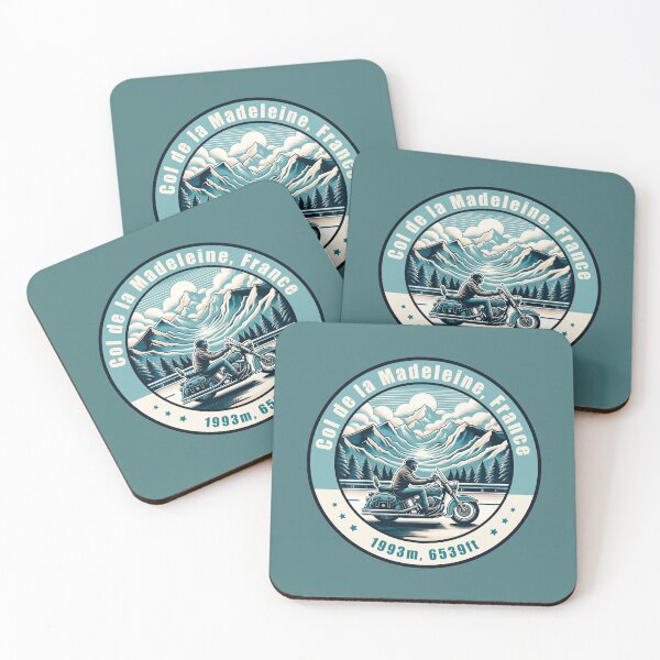 Item preview, Col de la Madeleine France Vintage Motorcycling Design designed and sold by CynthiaGraphics.