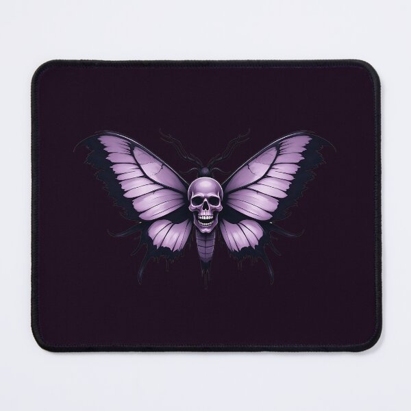 Item preview, Purple Gothic Skull with Butterfly Wings designed and sold by Itsheartshop.