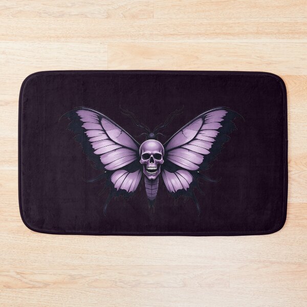 Item preview, Purple Gothic Skull with Butterfly Wings  designed and sold by Itsheartshop.