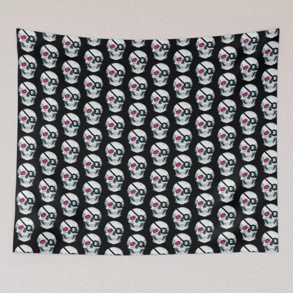 Item preview, Bitcoin Pirate Skull Pixel Art designed and sold by CyberRex.