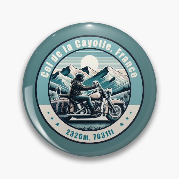 Item preview, Col de la Cayolle France Vintage Motorcycling Design designed and sold by CynthiaGraphics.