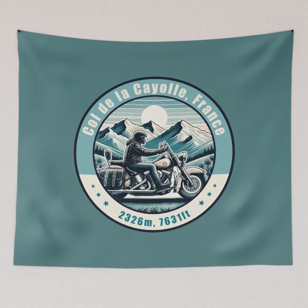 Item preview, Col de la Cayolle France Vintage Motorcycling Design designed and sold by CynthiaGraphics.