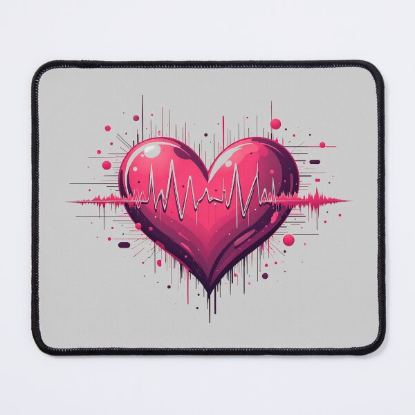 Item preview, Heartbeat Line Inside a Heart designed and sold by Itsheartshop.