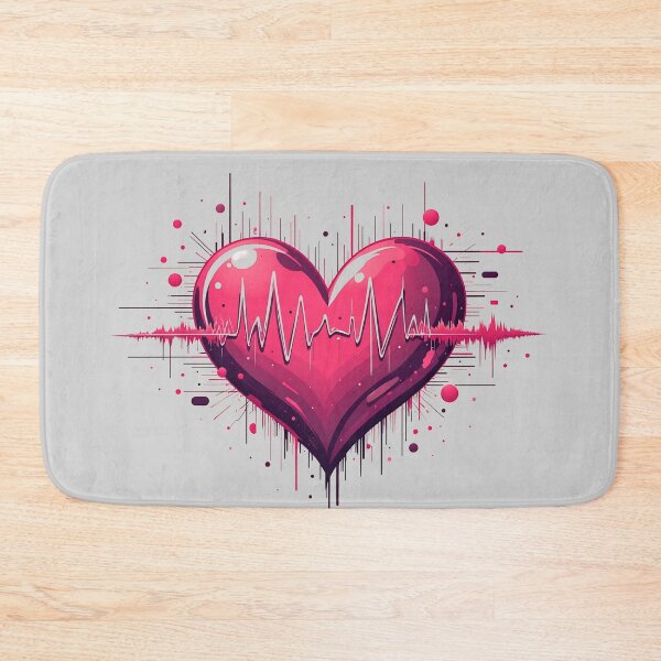 Item preview, Heartbeat Line Inside a Heart designed and sold by Itsheartshop.
