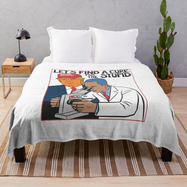 Item preview, Let's find a cure, stupid, MAGA, trump, funnyfits70, Humor, Funny, retro, vintage, funny quotes, animal humor, designed and sold by FunnyFits70.