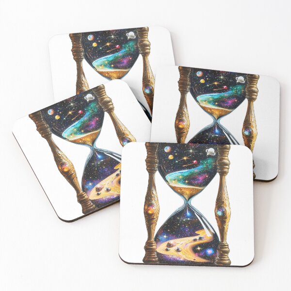 Item preview, Celestial Hourglass - Space Time Galaxy Art designed and sold by Creet-Design.