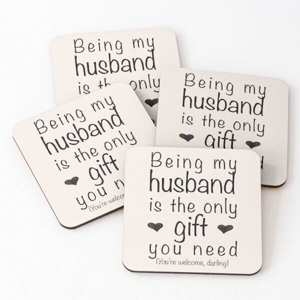 Item preview, Being My Husband Is The Only Gift You Need - Funny Valentines Birthday Gift designed and sold by InkyGenies.