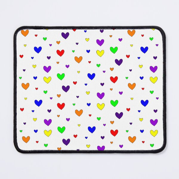 Item preview, rainbow hearts outlined designed and sold by Aesthetic Crew.