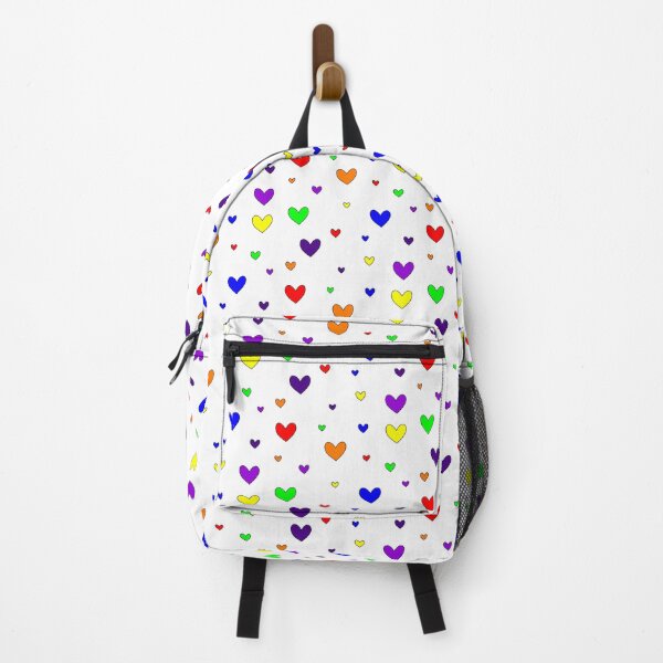 Item preview, rainbow hearts outlined designed and sold by Aesthetic Crew.