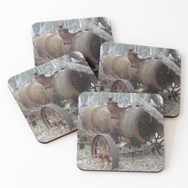 Item preview, Old Steam Engine beside Murray River, NSW designed and sold by SculleryDaysVtg.