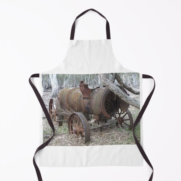 Item preview, Old Steam Engine beside Murray River, NSW designed and sold by SculleryDaysVtg.