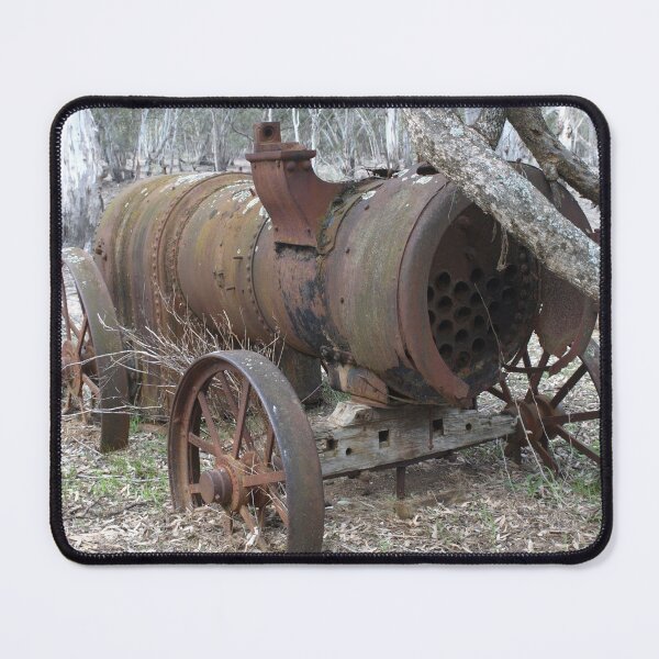 Item preview, Old Steam Engine beside Murray River, NSW designed and sold by SculleryDaysVtg.