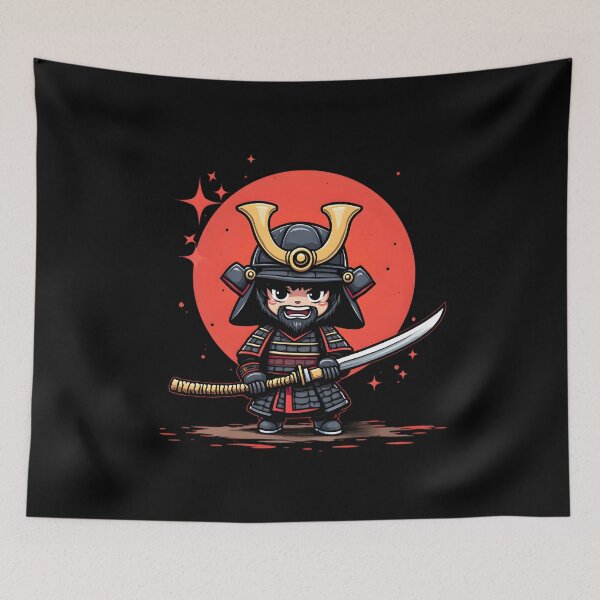 Item preview, Chibi Samurai – Cute Japanese Warrior designed and sold by Nihonify.