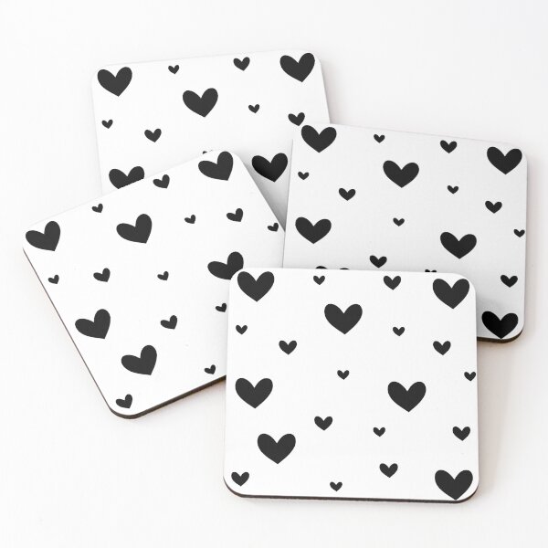 Item preview, black hearts designed and sold by Aesthetic Crew.