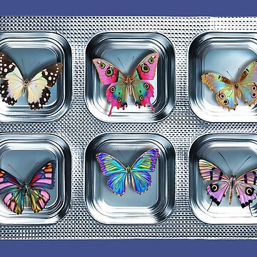Artwork thumbnail, Blister-Pack Butterflies  by dinaaaaaah