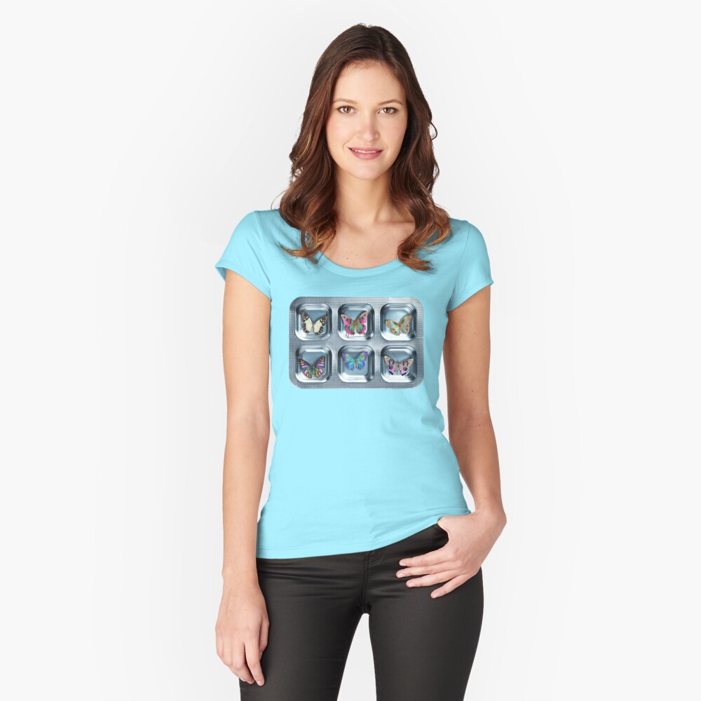 Item preview, Fitted Scoop T-Shirt designed and sold by dinaaaaaah.