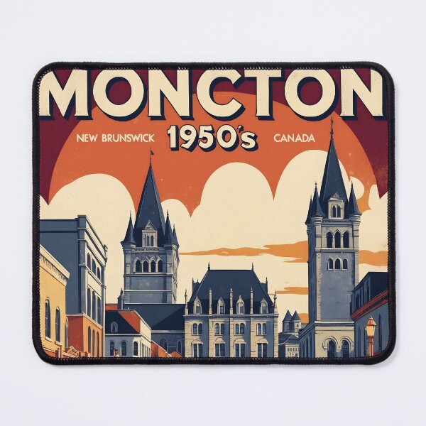 Item preview, Moncton New Brunswick Canada 1950s Vintage Travel Tourism designed and sold by TravelersGems.