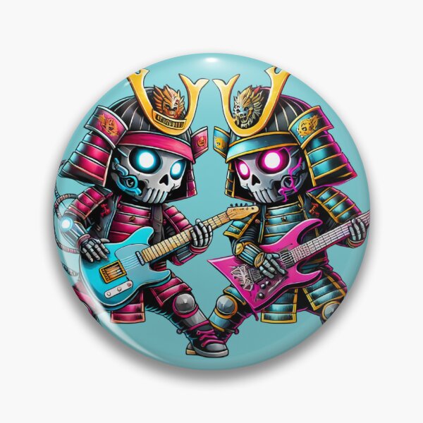 Item preview, Cyber Shogun Rockbot – The Ultimate Warrior of Power and Rebellion - Model 8 designed and sold by NeonBot_Shop.