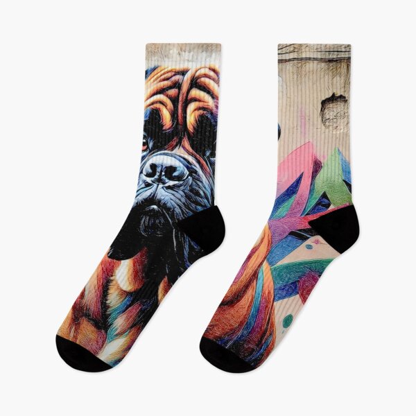 Item preview, Boxer Dogs: Exploring Breed Varieties Graffiti #4 designed and sold by Helios Be. Lavsh.