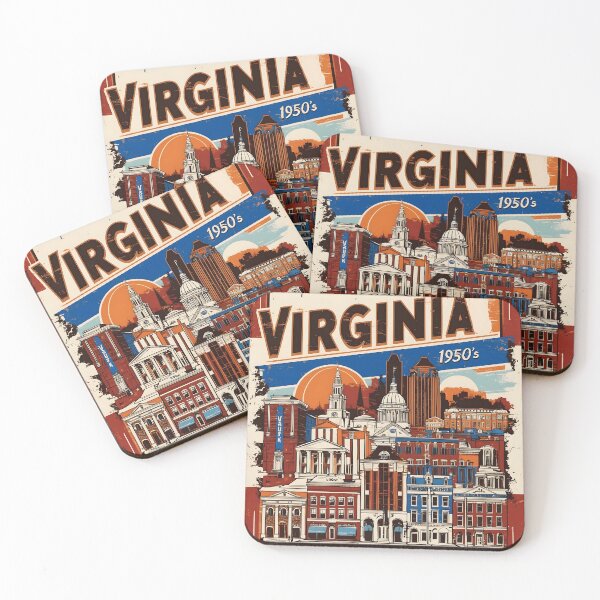 Item preview, Virginia 1950s USA Vintage Retro Tourism  designed and sold by TravelersGems.