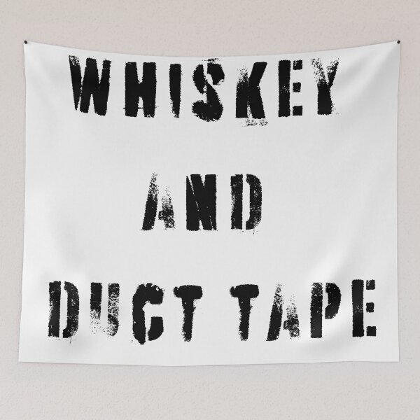 Item preview, Whiskey and duct tape, first aid kit, funny joke vintage designed and sold by GGtiger.