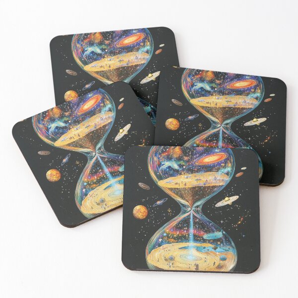Item preview, Time Travelers' Observatory - Cosmic Hourglass Journey designed and sold by Creet-Design.